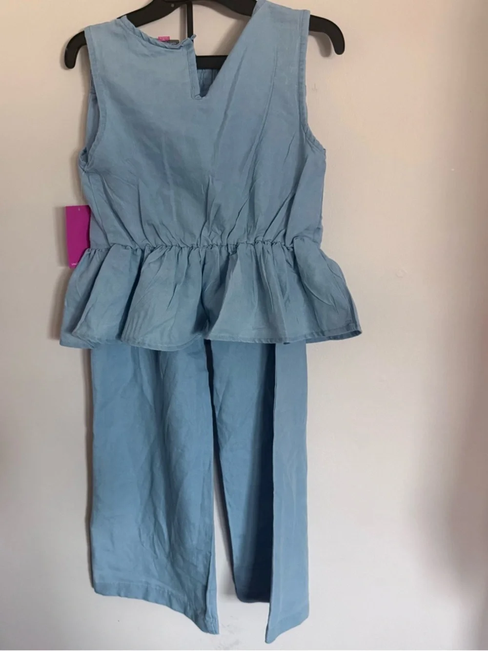 Vince Camuto Girls Light Blue 2pc Set Size 12 | Top & Wide Leg Pants Outfit